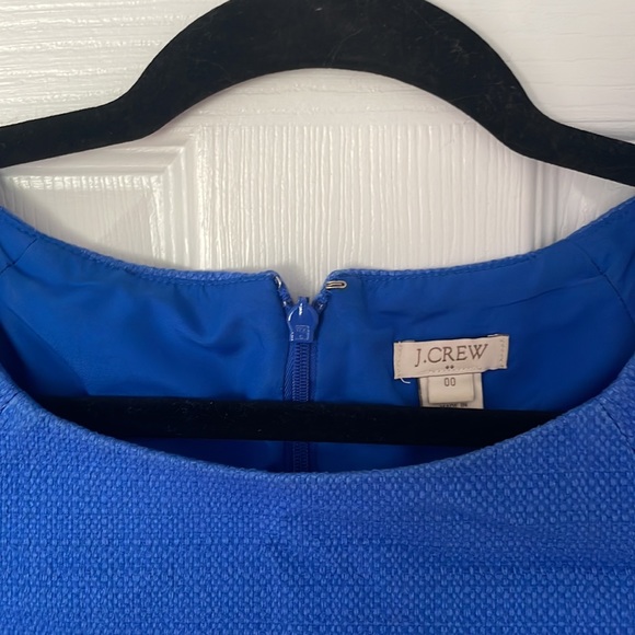 J Crew Blue Sheath Dress, size 00 - Picture 2 of 3